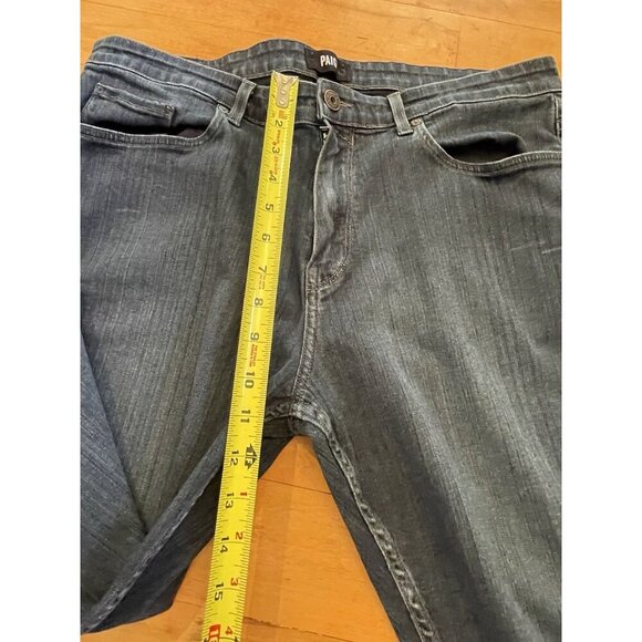 Paige Mens Jeans Size 40 Blue Denim Federal Straight Cut boot cut - Picture 5 of 7